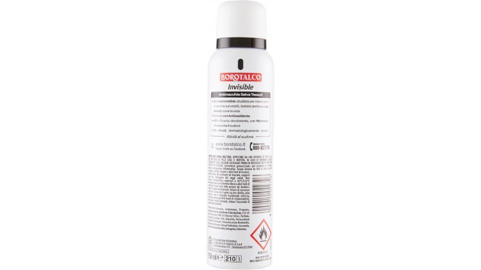 Borotalco, Invisible deodorante spray