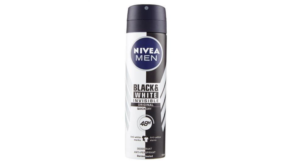Nivea, Men Invisible For Black & White Original deodorante spray
