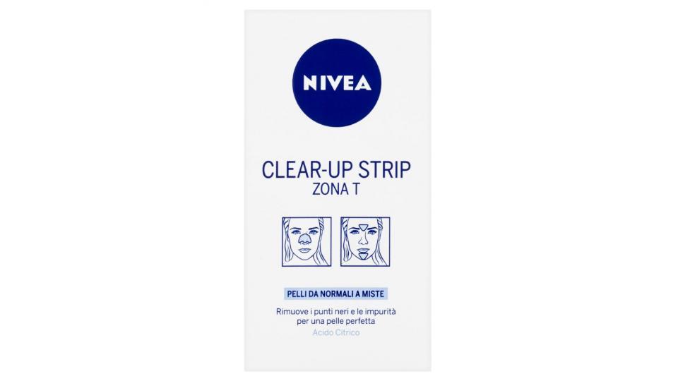 Nivea, Clear-up strip zona T pelli normali e miste