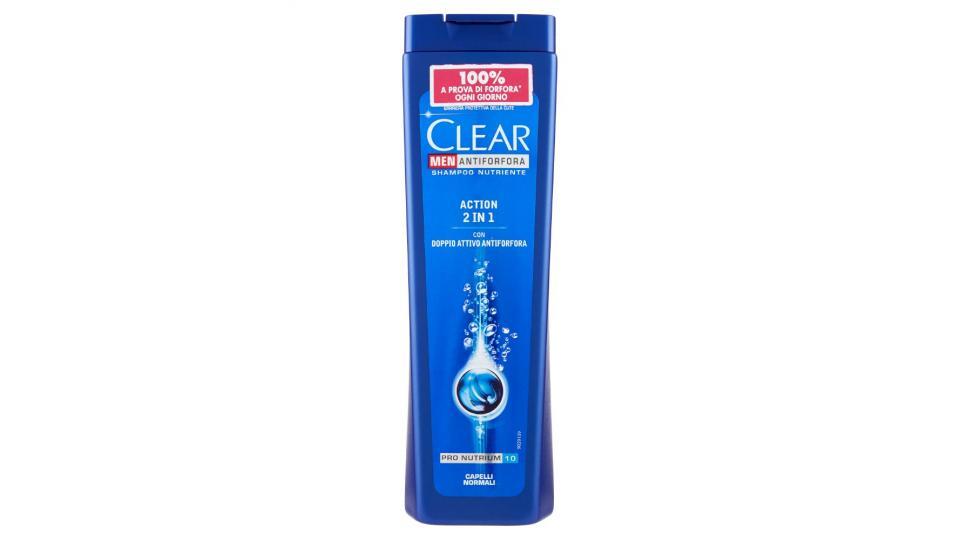 Clear, Men Antiforfora capelli normali Action 2in1 shampoo