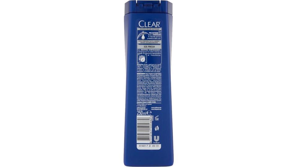 Clear, Men Antiforfora nutriente ice fresh capelli normali shampoo