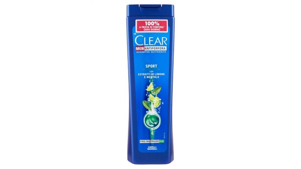 Clear, Men Antiforfora Sport capelli normali shampoo