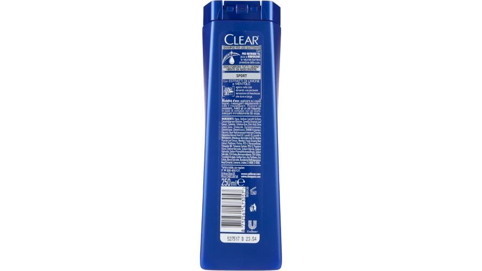 Clear, Men Antiforfora Sport capelli normali shampoo