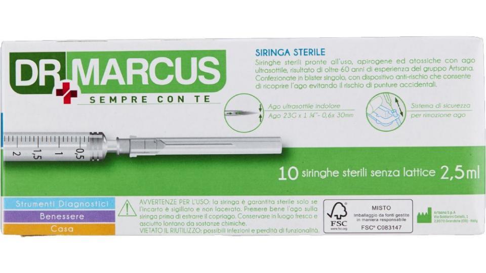 Dr Marcus, Siringa sterile 2,5 ml