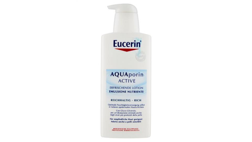 Eucerin, Pelle Sensibile Aquaporin Active emulsione nutriente