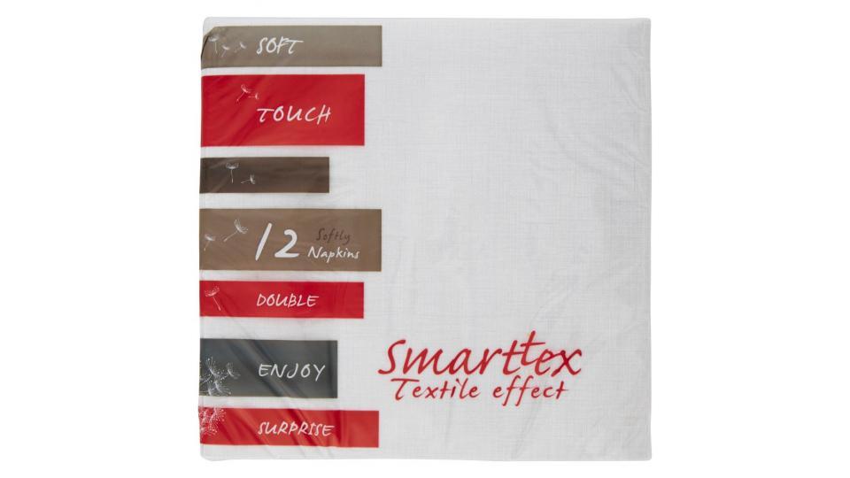 Smarttex Soft Touch Tovaglioli tessuto non tessuto, colore bianco, misura 40x40 cm