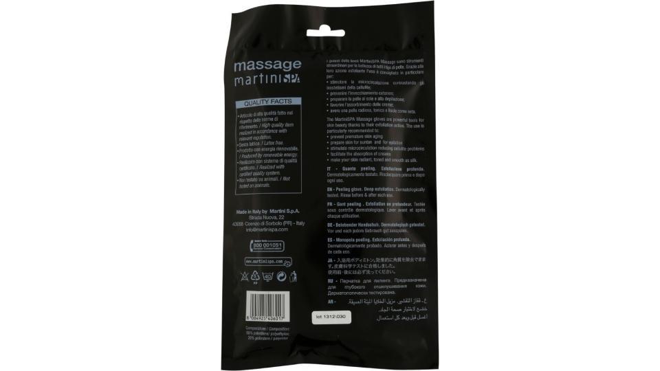 Martini Massage Guanto esfoliante, pelle luminosa