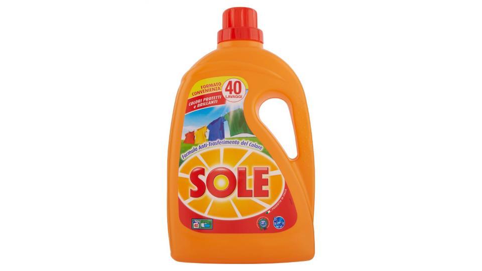 Sole, Colori Protetti e Brillanti detersivo liquido per lavatrice e a mano