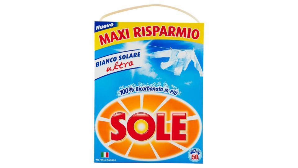 Sole, Bianco Solare Ultra detersivo in polvere per lavatrice e a mano