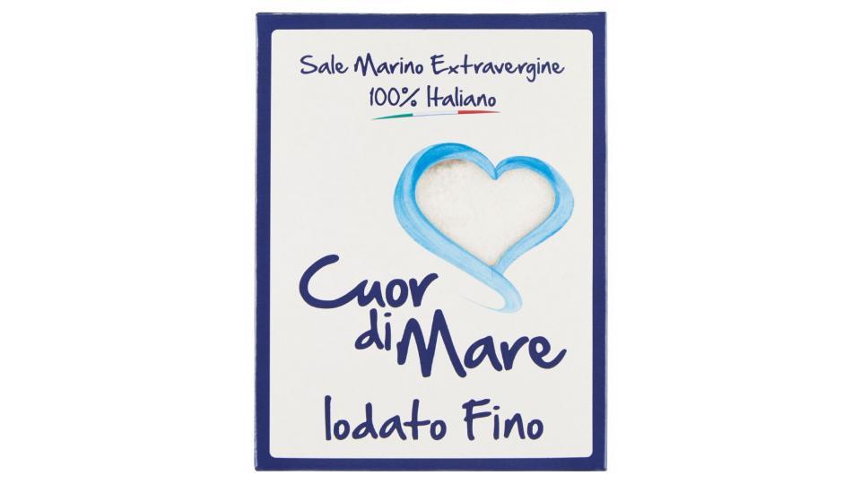 Cuor di Mare, sale marino extravergine 100% Italiano iodato fino