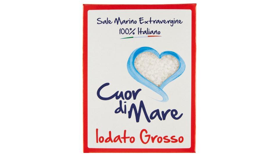 Cuor di Mare, sale marino extravergine 100% Italiano iodato grosso