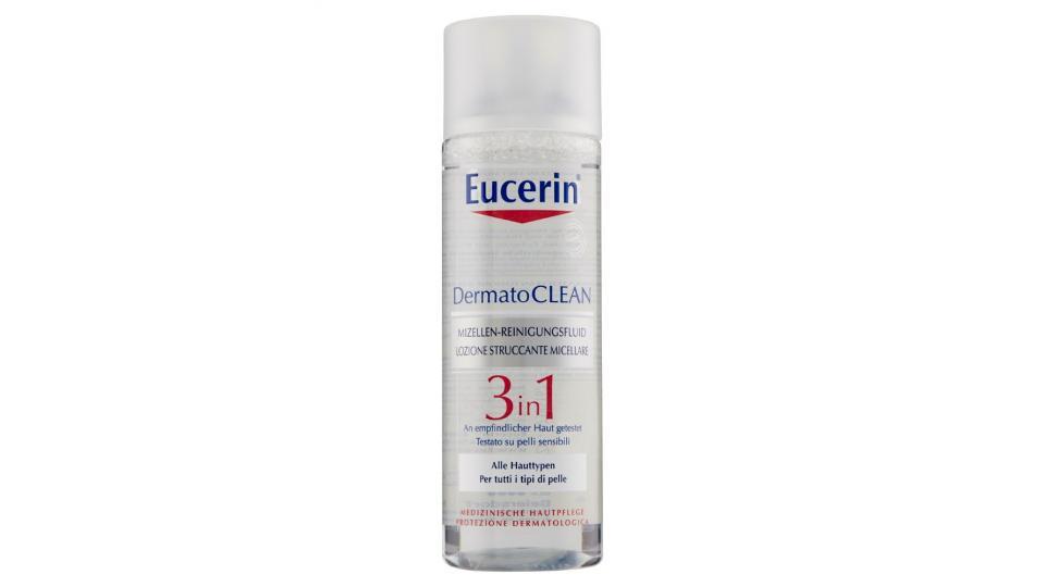 Eucerin, DermatoClean 3in1 lozione struccante micellare