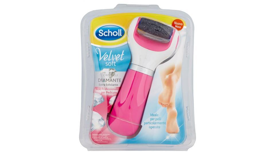 Scholl, Velvet Soft roll Cristalli di Diamante professionale per pedicure