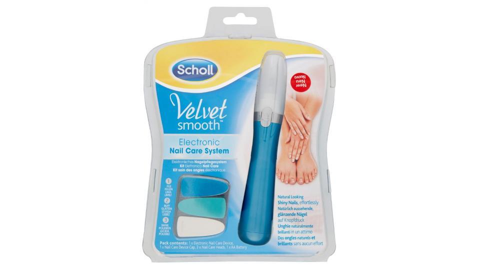 Scholl, Velvet Smooth kit elettronico nail care