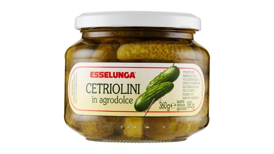 Esselunga, cetriolini in agrodolce