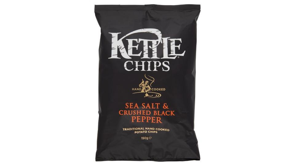 Kettle Chips, sale marino e pepe nero