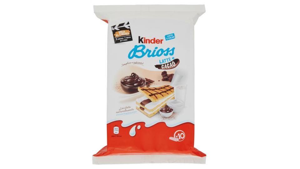 Kinder Brioss latte e cacao - 10 x
