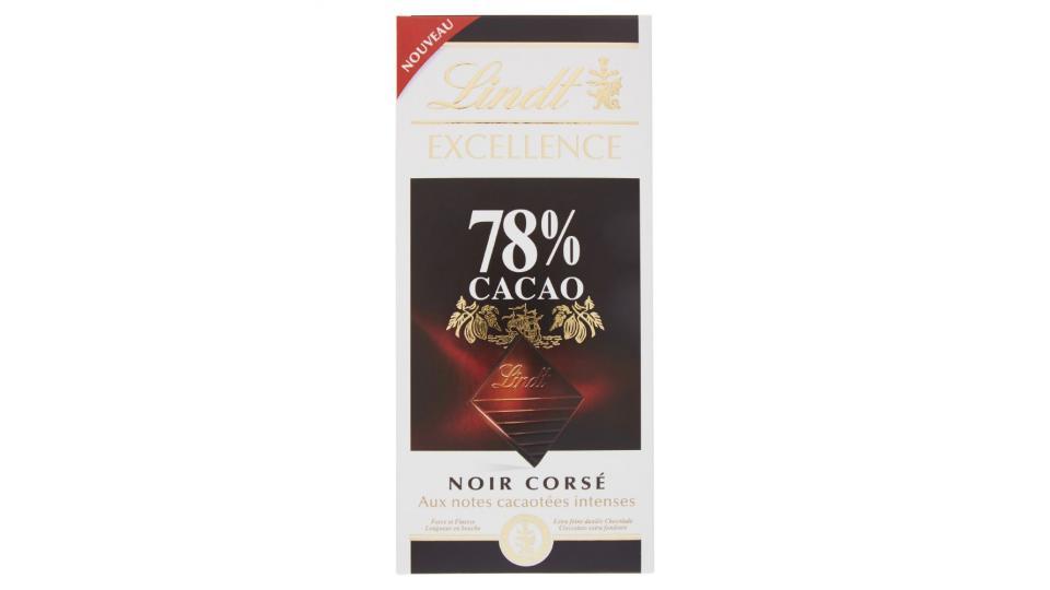 Lindt, Excellence 78% cacao noir corsè