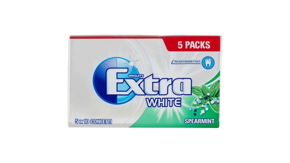 Wrigley's Extra White Spearmint 5 x 10 Confetti