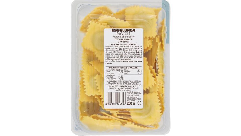 Esselunga, Ravioli ripieno alle erbette