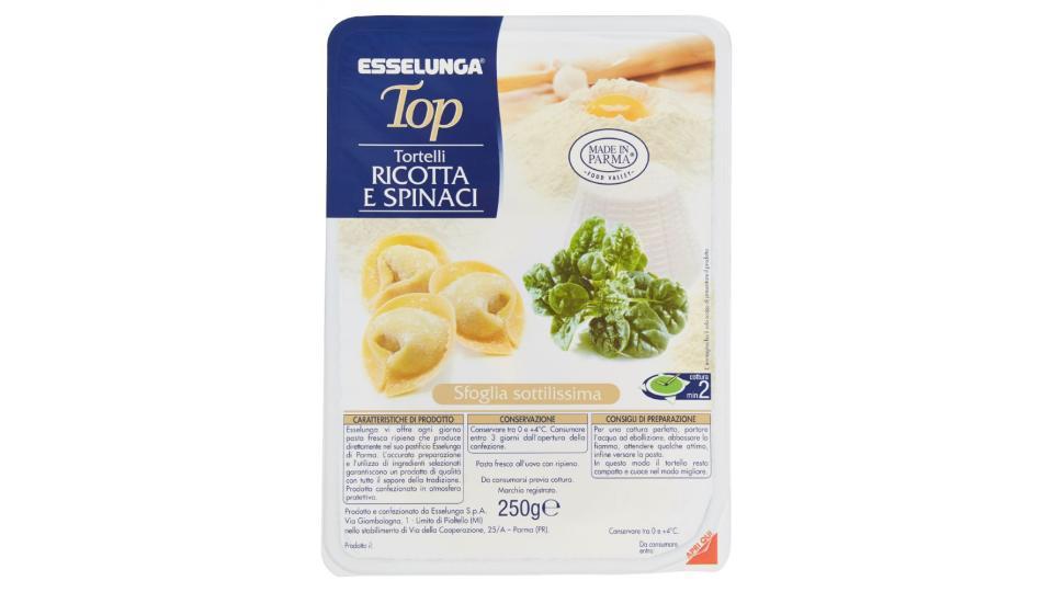 Esselunga Top, Tortelli ricotta e spinaci
