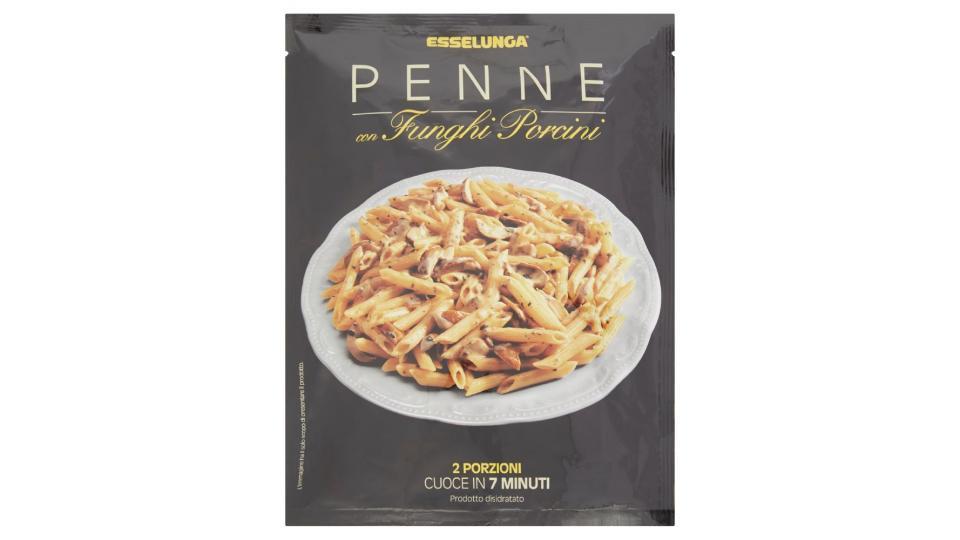 Esselunga, penne con funghi porcini