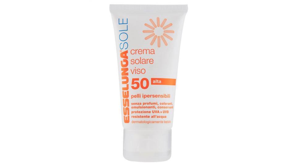 Esselunga Sole, crema solare viso FP 50 pelli ipersensibili