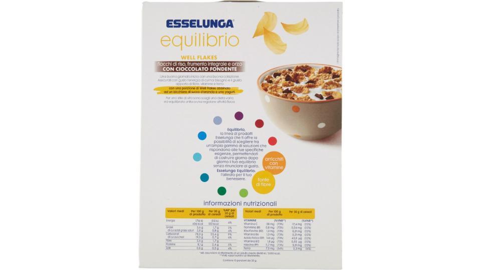 Esselunga Equilibrio, Well flakes cioccolato fondente