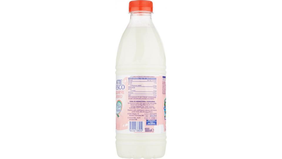 Latte Milano, latte fresco pastorizzato parzialmente scremato 100% italiano