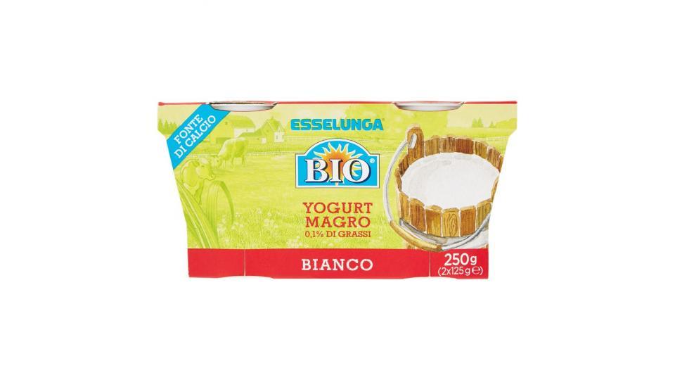Esselunga Bio, yogurt magro 0,1% di grassi bianco biologico