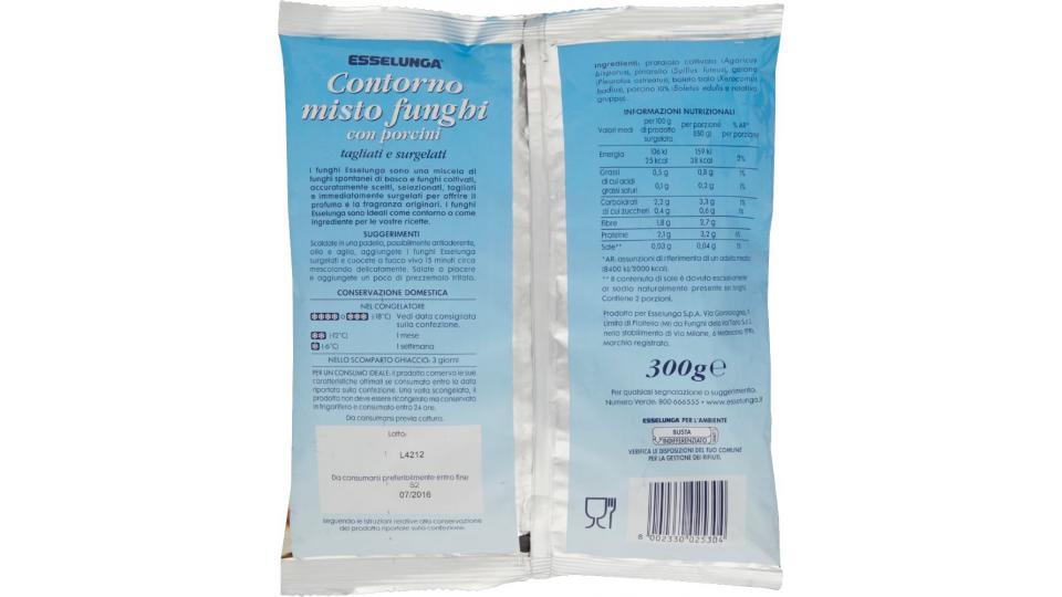 Esselunga, contorno misto funghi con porcini surgelati
