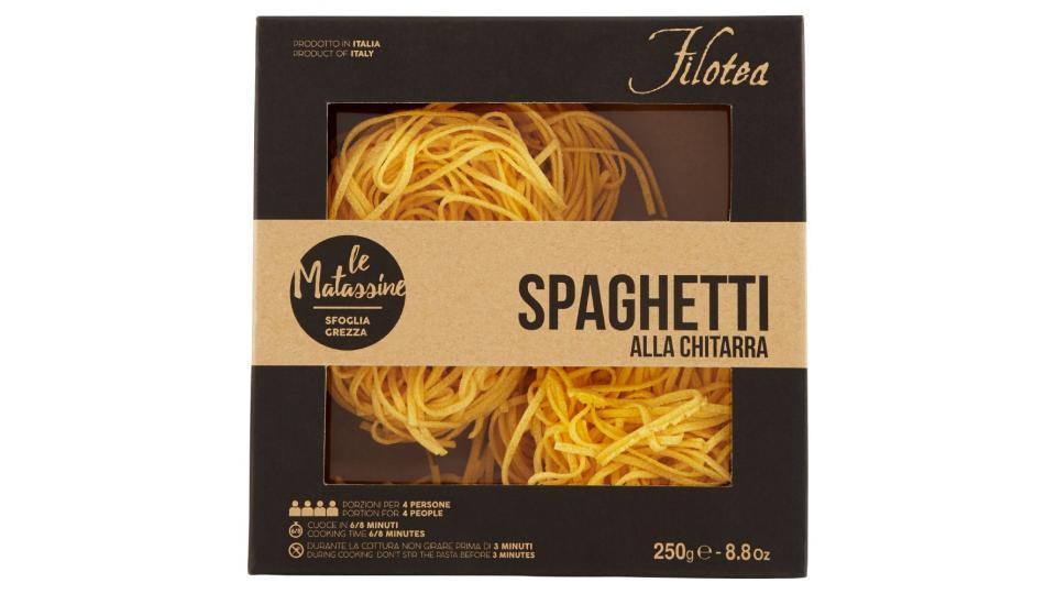 Filotea, Spaghetti alla chitarra pasta all'uovo