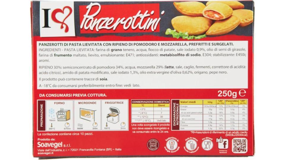 Panzerottini al pomodoro e mozzarella surgelati