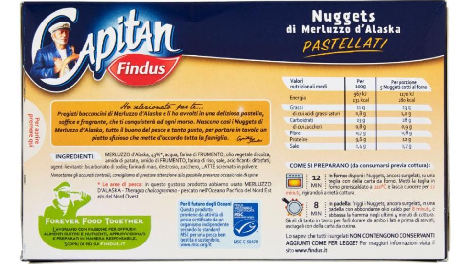 Findus, Capitan nuggets di merluzzo d'Alaska surgelati