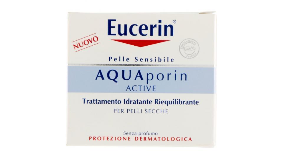 Eucerin AQUAporin Active Trattamento Idratante Riequilibrante, per pelli secche