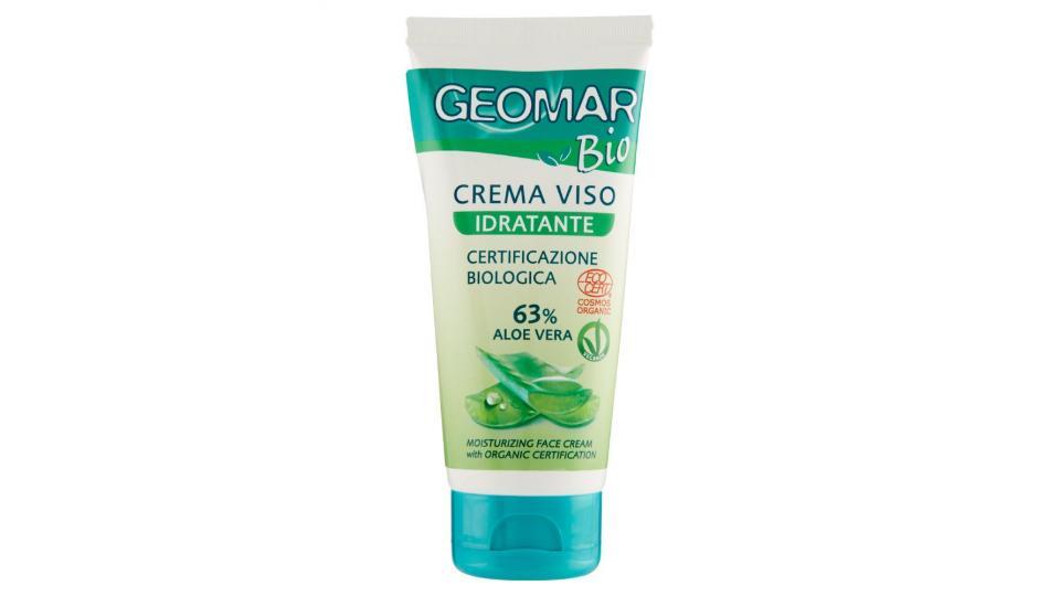 Geomar Bio Crema viso idratante con 63% di aloe vera