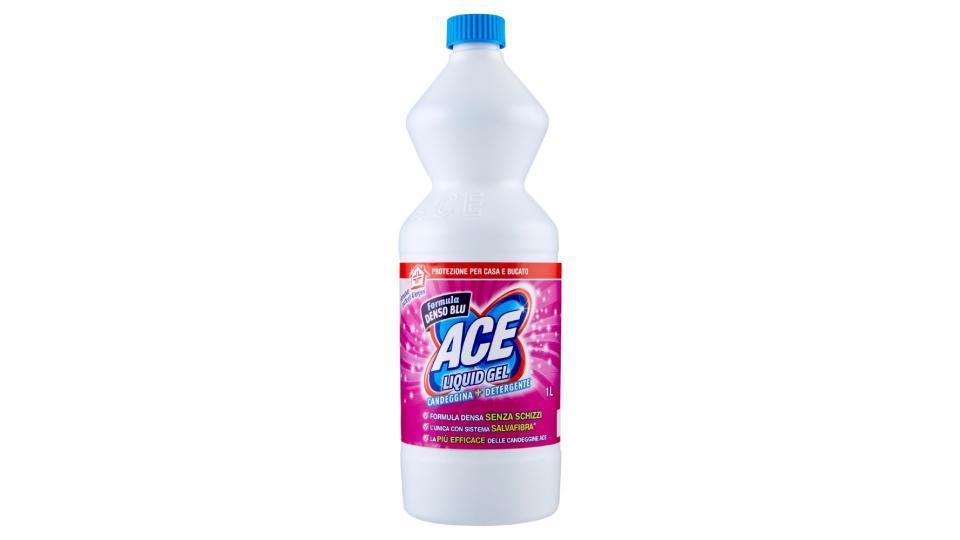 Ace, Liquid Gel candeggina + detergente formula denso blu