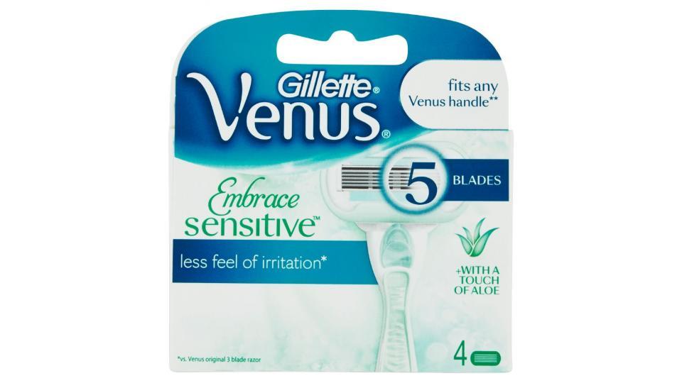 Gillette, Venus Snap Embrace Sensitive rasoio 5 lame ricarica