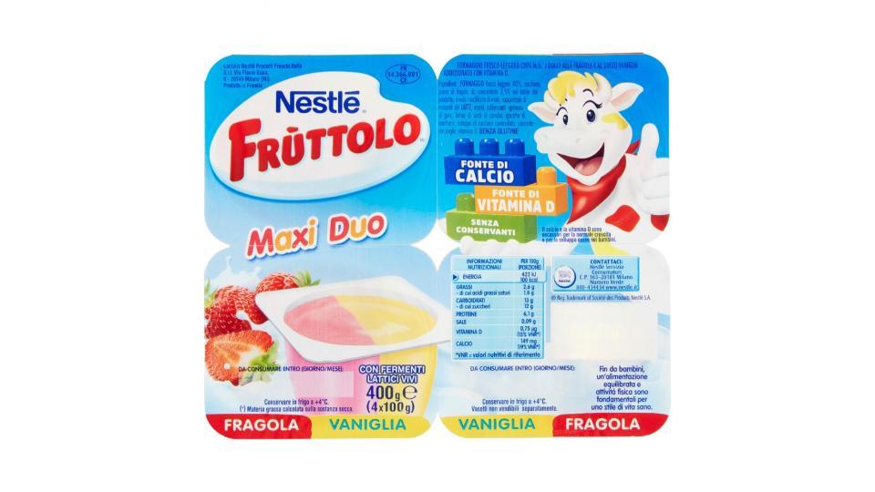 Nestlé, Fruttolo Maxi Duo fragola vaniglia