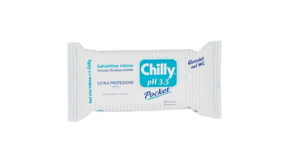 Chilly, pH 3.5 Extra Protezione salviettine intime Pocket