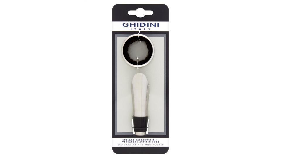 Ghidini Collare salvagoccia + Versatore in acciaio inox
