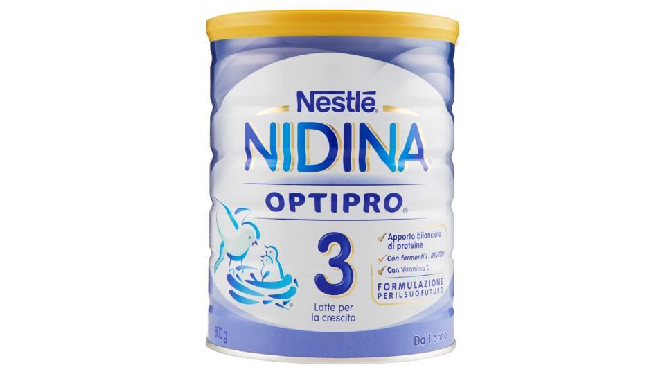 Nestlé, Nidina 3 Optipro Latte crescita