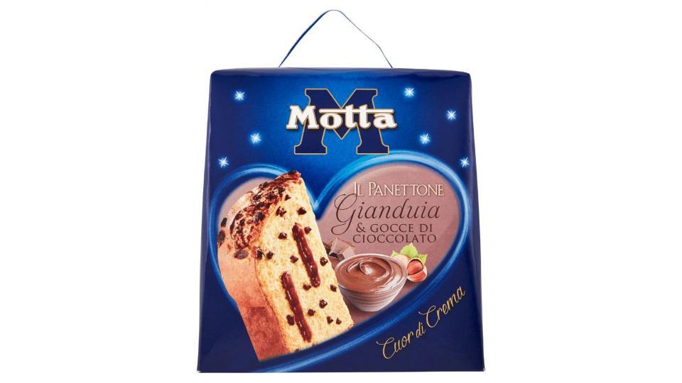 Motta Il Panettone Gianduia e gocce di cioccolato cuor di crema