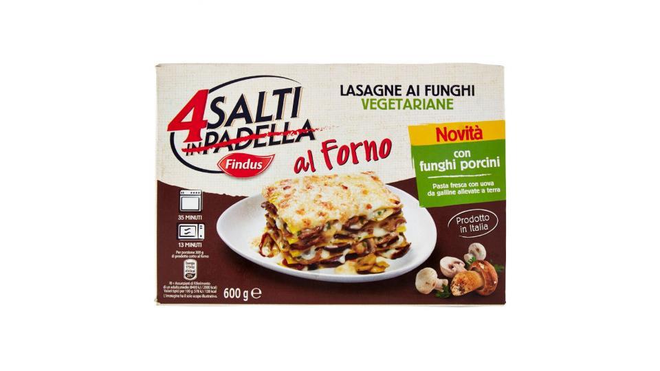 Findus, 4 Salti al forno Lasagne ai funghi vegetariane surgelate