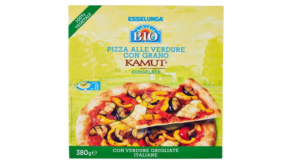Esselunga Bio, pizza alle verdure con grano kamut surgelata biologica
