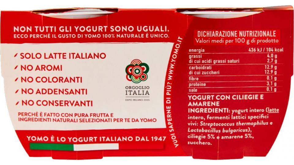 Yomo, 100% Naturale yogurt alle ciliegie e amarene