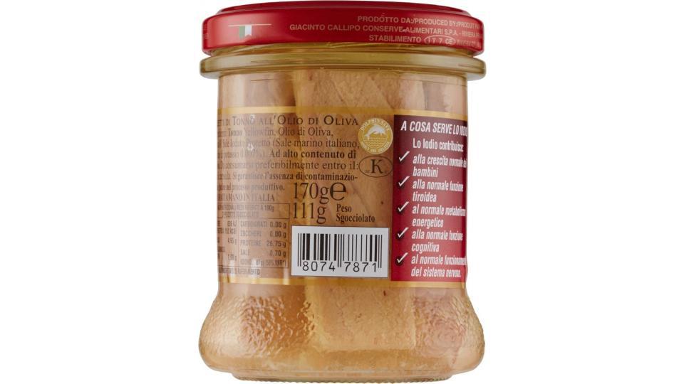 Giacinto Callipo Filetti Tonno Callipo all'Olio di Oliva, Vaso Vetro