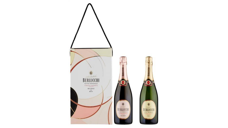 Berlucchi Cuvée Imperiale Franciacorta D.O.C.G. 1 bottiglia Max Rosé, 1 bottiglia Brut