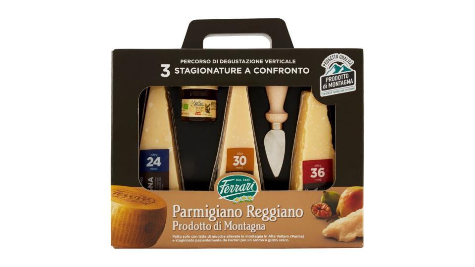 Ferrari Parmigiano Reggiano 3 stagionature a confronto: 24 mesi - 30 mesi -36 mesi