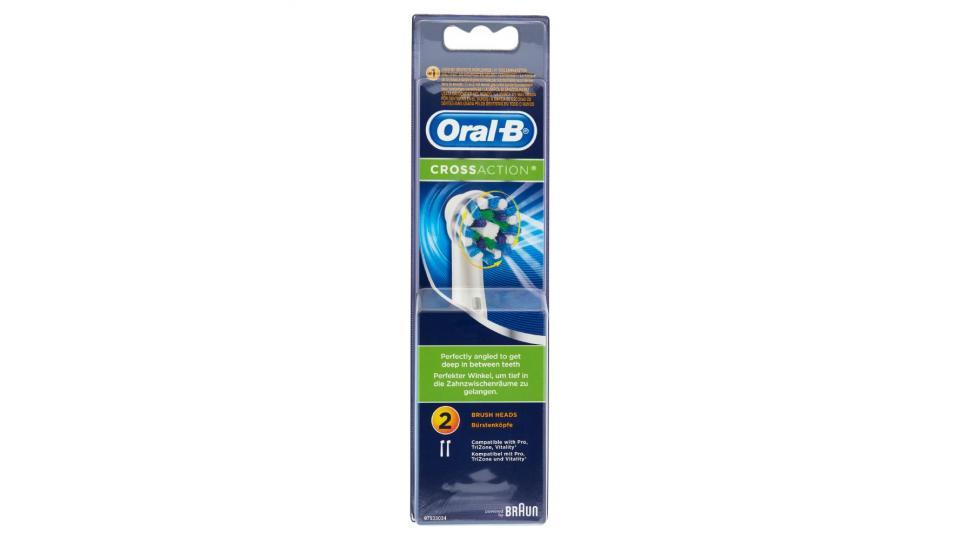 Oral-B, Power Refill Cross Action testina di ricambio per spazzolino elettrico